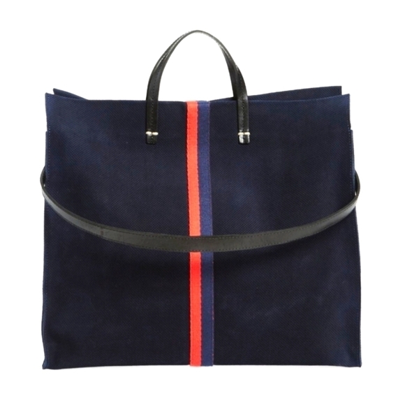 Clare V Perforated Suede Tote - Picture 2 of 8